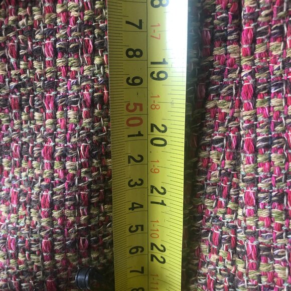 Colorful Long sleeve tweed blazer size S - Picture 7 of 9